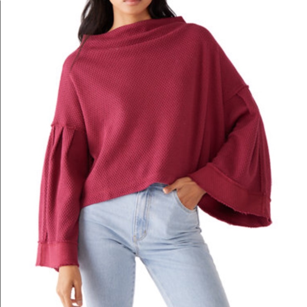Free People Bunny Tee Queen Pomegranate